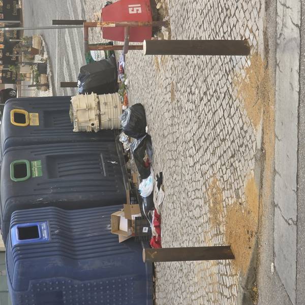 Denúncia de Deposição Indevida de Lixo - Rua Abel Salazar, Setúbal