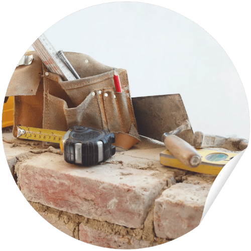 Excedentes de materiais para construção e obras